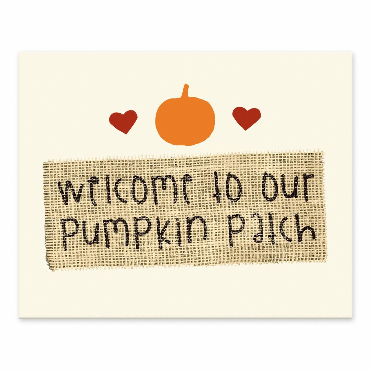 Welcome Pumpkin Patch Tabletop Canvas